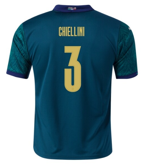 2020 EURO Italy Football Kit Third Soccer Jersey Giorgio Chiellini 3